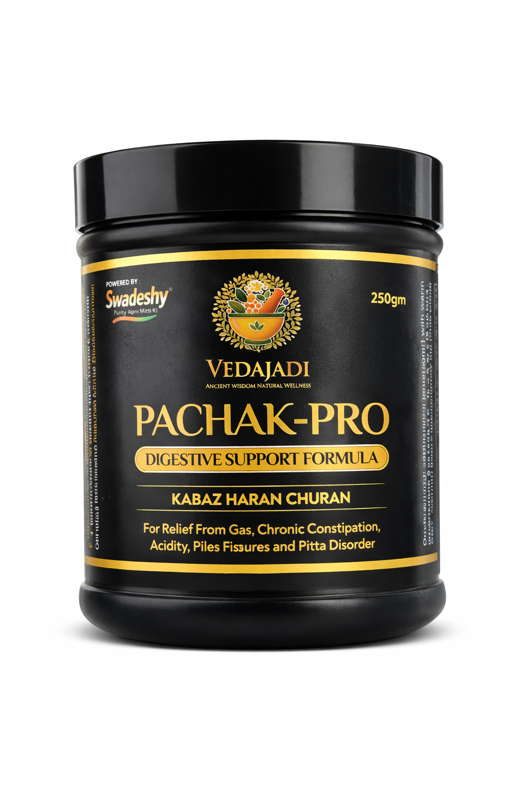 VedaJadi Pachak-Pro – Ayurvedic Digestive Support for Gas, Acidity & Constipation (250g)